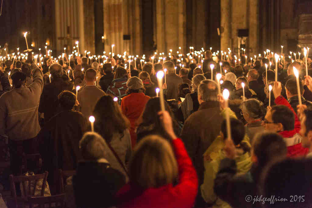 Easter Vigil in the Chartres Cathedral