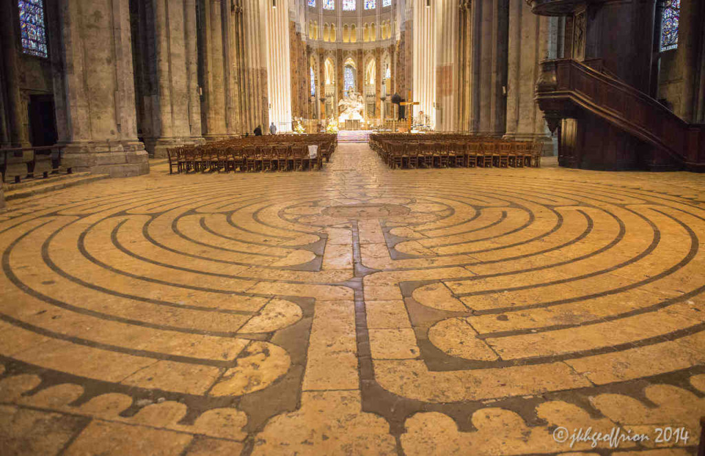 Empty labyrinth viewed from the west by photographer Jill K H Geoffrion