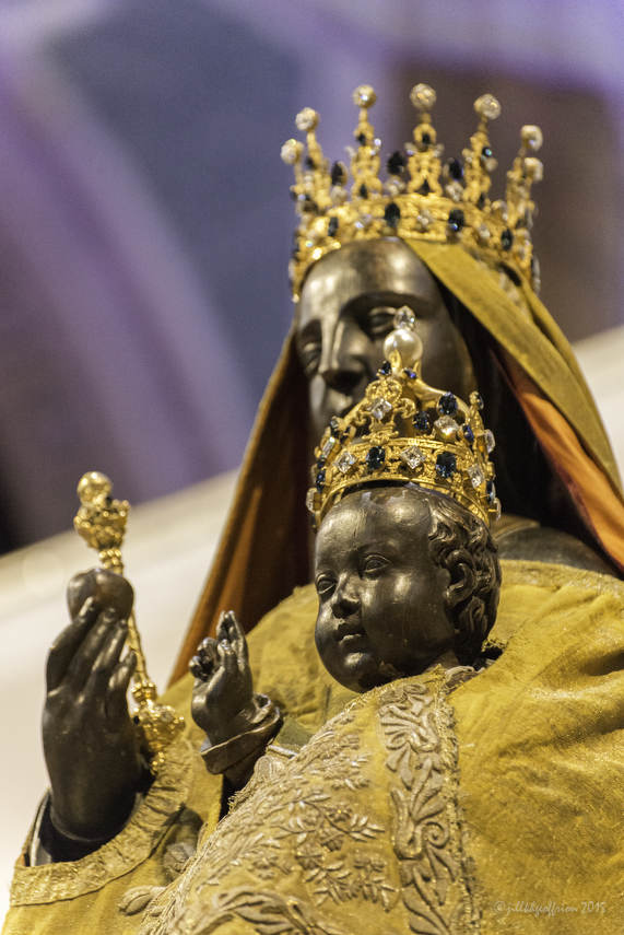 Jesus and Mary Notre Dame du Pilier at Chartres Cathedral by photographer Jill K H Geoffrion