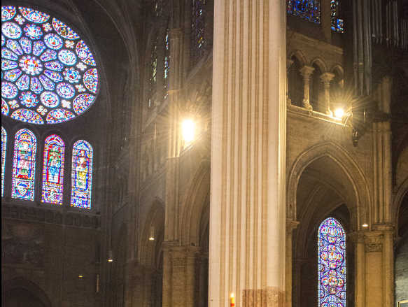 Vespers in the Chartres Cathedral by photographer Jill K H Geoffrion