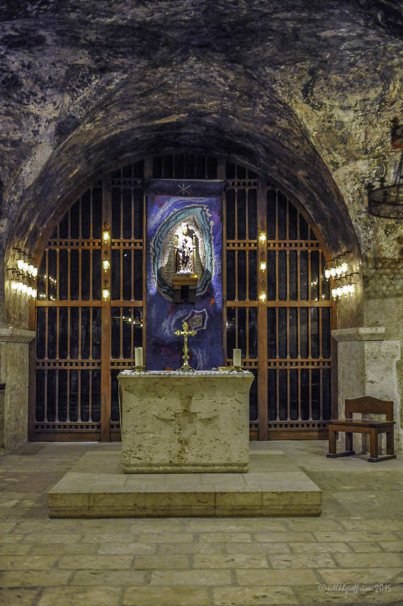 Notre Dame Sous Terre Chapel in the crypt of the Chartres Cathedral by photographer Jill K H Geoffrion