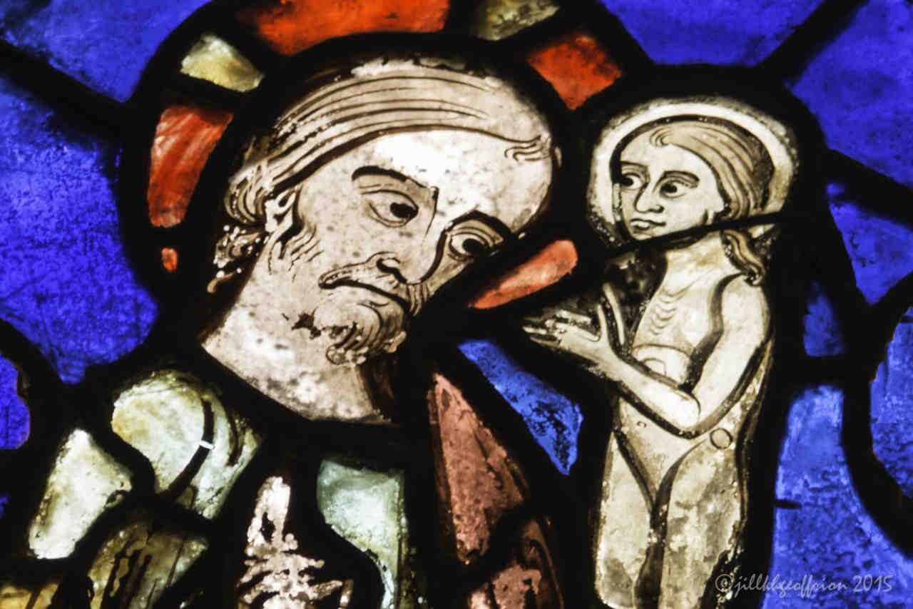13th century image of Jesus holding Mary's soul by photographer Jill K H Geoffrion