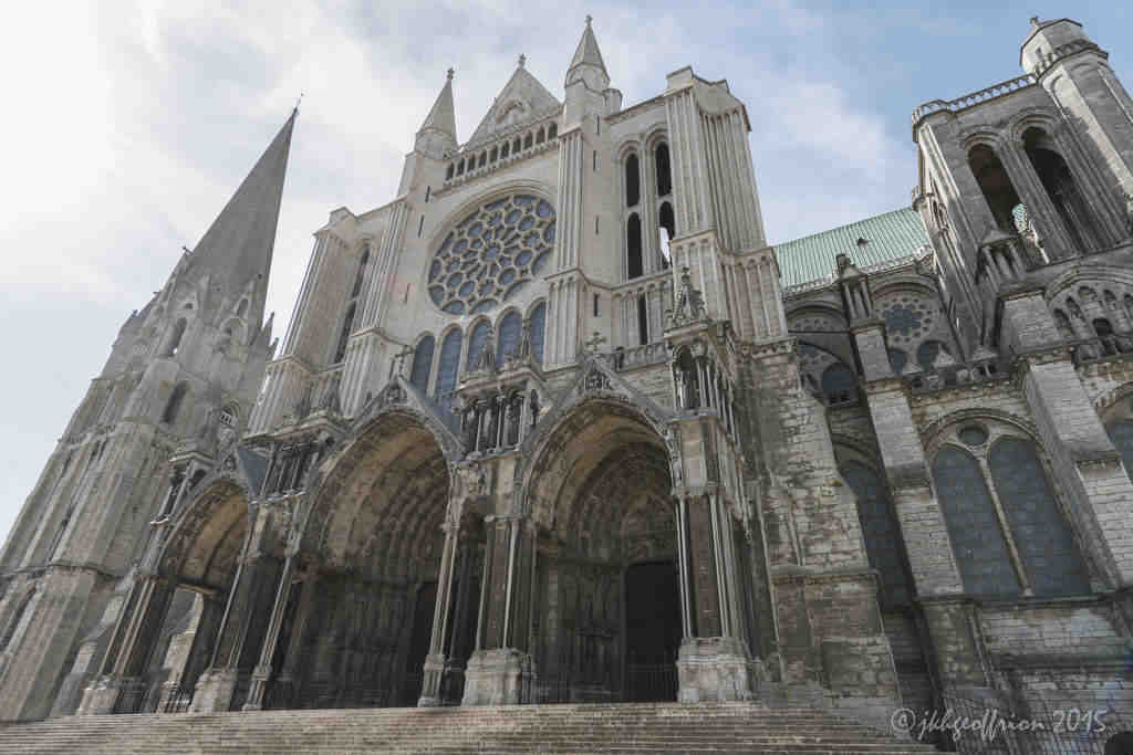 The South Porch of Chartres Cathedral by Jill K H Geoffrion