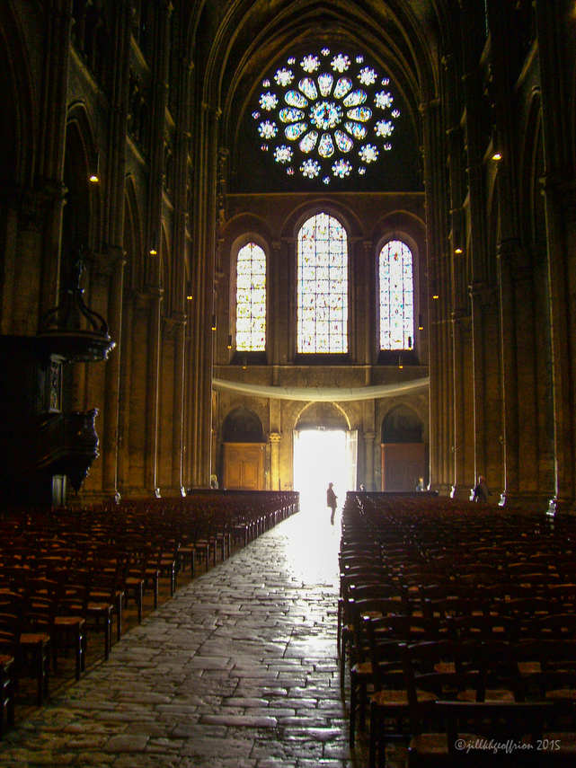 Western doors open at Chartres Cathedral by Jill K H Geoffrion, photographer