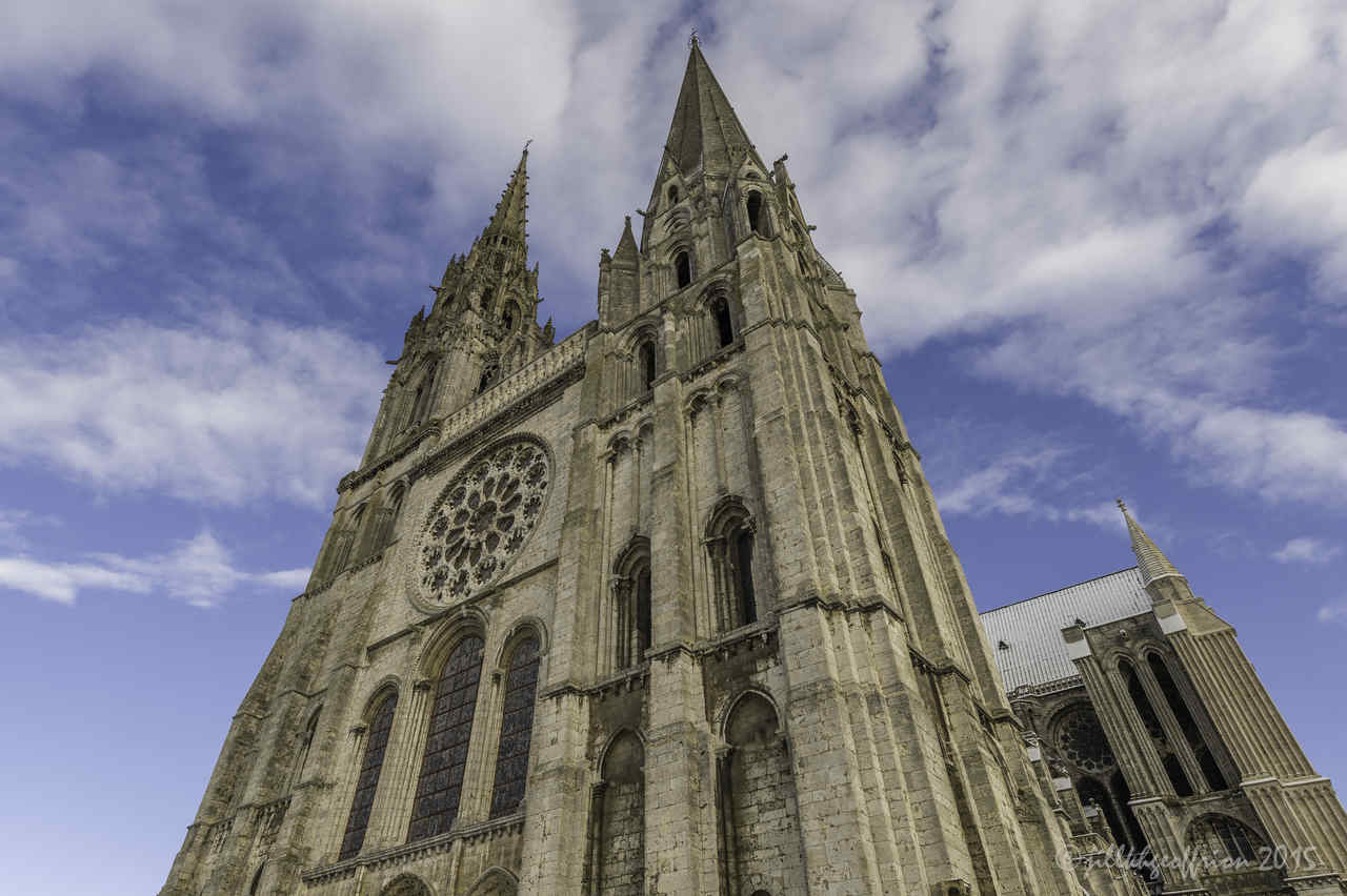 West Facade Chartres by Jill K H Geoffrion