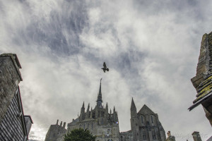 The abbey of Mont St. Michel by Jill K H Geoffrion