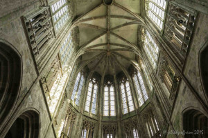 The abbey of Mont St. Michel by Jill K H Geoffrion