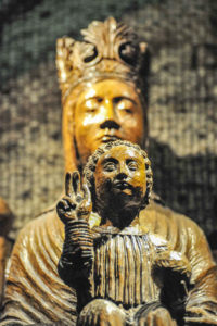 Statue of Mary and Jesus in the crypt of Chartres Cathedral, France, Notre Dame Sous Terre by Jill Geoffrion