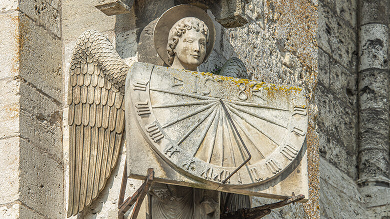 Angel of the sundial, South wall by Jill K H Geoffrion