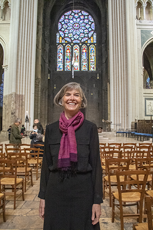 Jill Geoffrion and North Rose Window, Chartres Cathedral