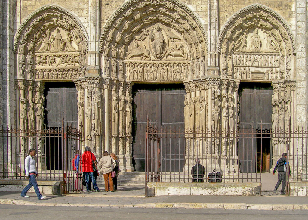 West facade of Chartres Cathedral by photographer Jill Geoffrion
