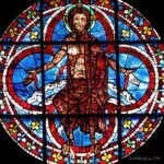 Risen Christ, W Rose, Chartres Cathedal by Jill Geoffrion